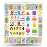 Lofaris Children Colorful Education Alphabet Shower Curtain